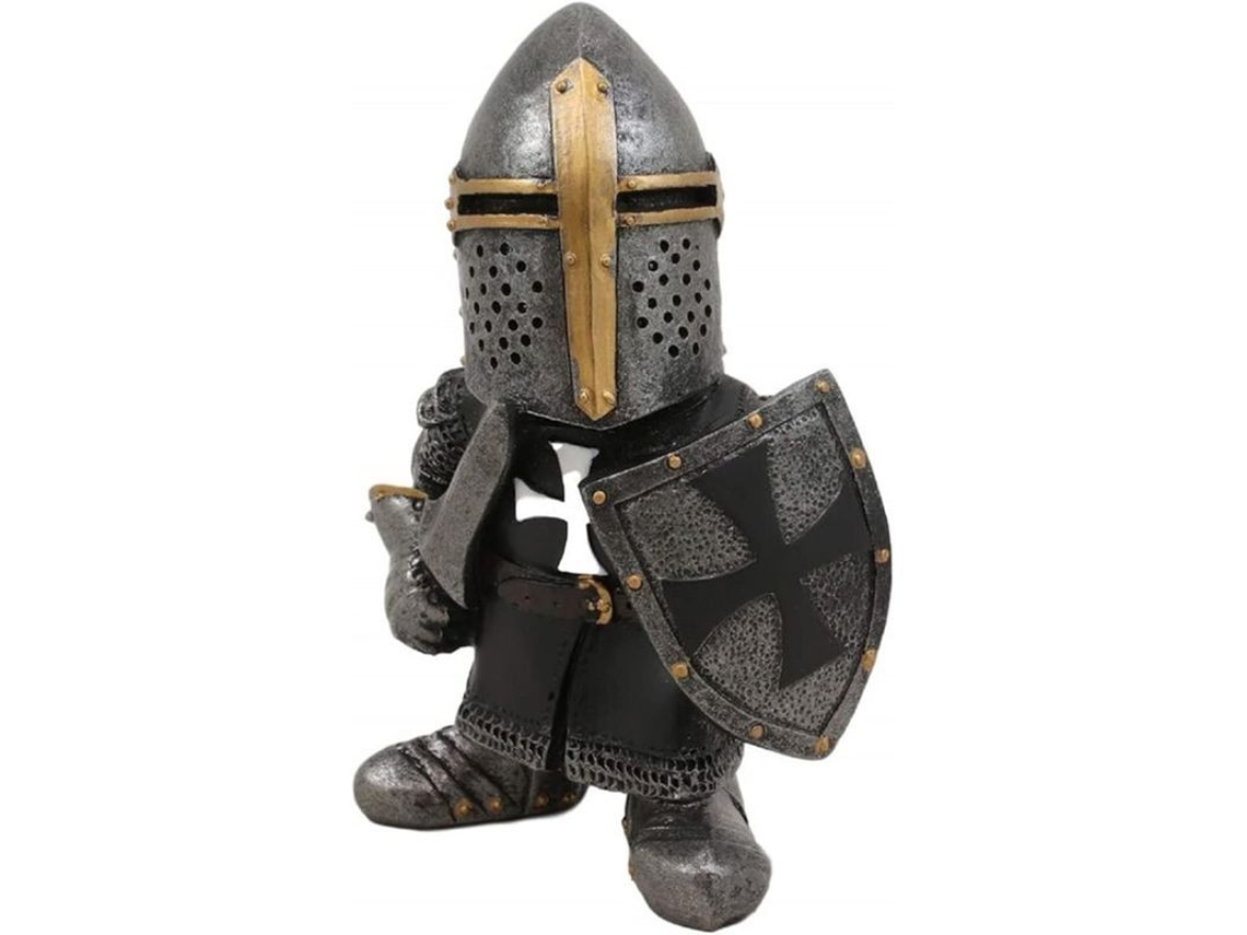 Figura De Cavaleiro Medieval De Resina Gótica Ornamento Militar Divertido Exterior