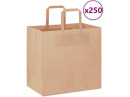 Paper Bag, Paper Bags Vidaxl Marrom Papel (26 X 17 X 25 Cm)