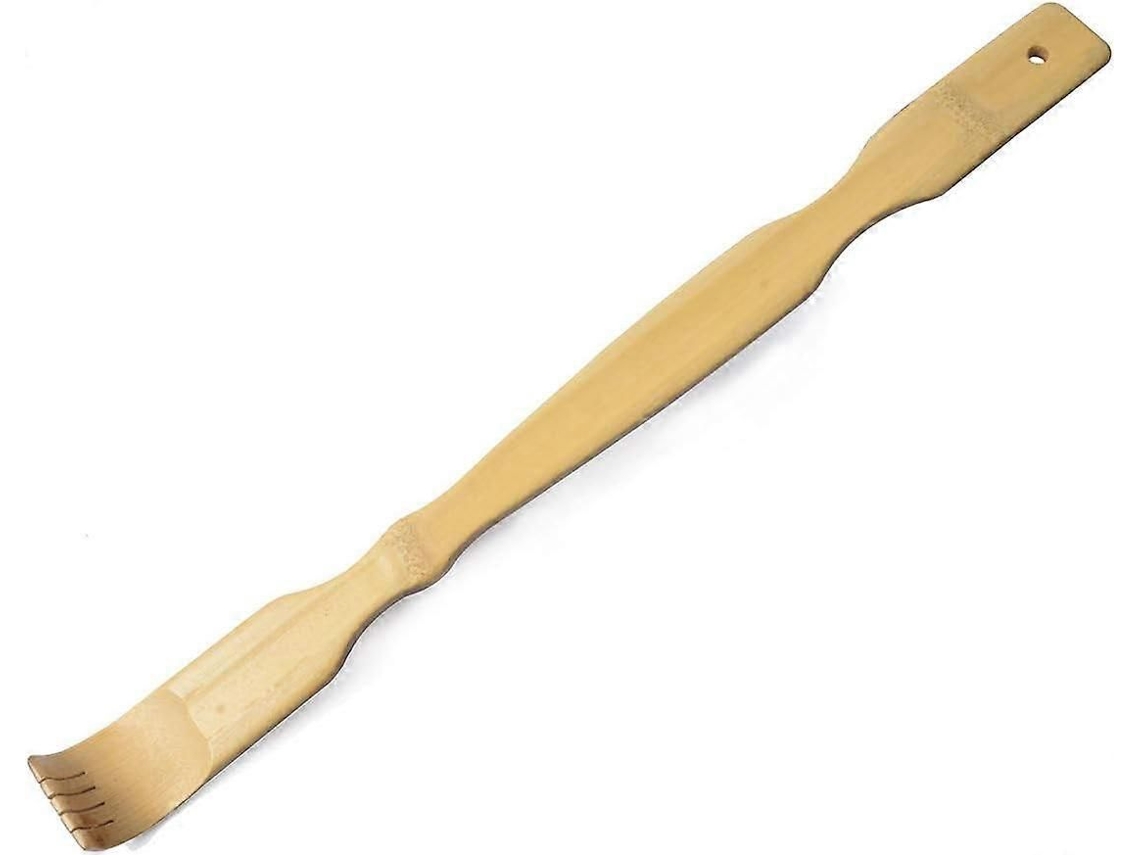 Coçador De Costas De Bambu Natural De 17 Polegadas, Portátil E Resistente, Design Ergonômico Para Alívio Profundo