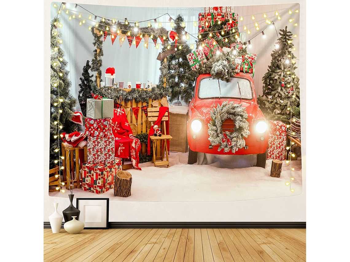 Tapete De Natal (com Forro De Lã, 150*130cm) Eoocoo