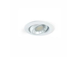 Spot LED redondo embutido, dimerizável, 8W, IP44, 3000K