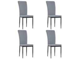 Dining Chair, Dining Chairs Vidaxl Cinzeto Veludo (n/a)