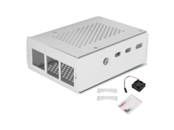 Caja Protectora para Raspberry Pi 4, Estuche de Alumínio com Ventilador de Resfriamento S/MARCA