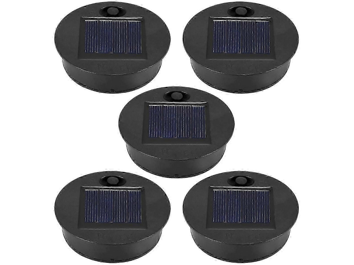 5 Peças De Reposição Para Luz Solar (topo 2,76 Polegadas, Base 2,36 Polegadas), 7 Lúmens, Luz Quente