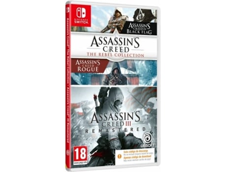 Pré-venda Jogo Nintendo Switch Assassin'S Creed III + Rebel Collection Bundle (Código de Descarga na Caixa)