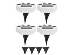 Conjunto de 4 Luminárias Solares de Led em Formato de Pata CHABERLU