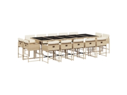 Garden Dining Set, Garden Dining Sets Vidaxl Bege Rattan / Vime (n/a)