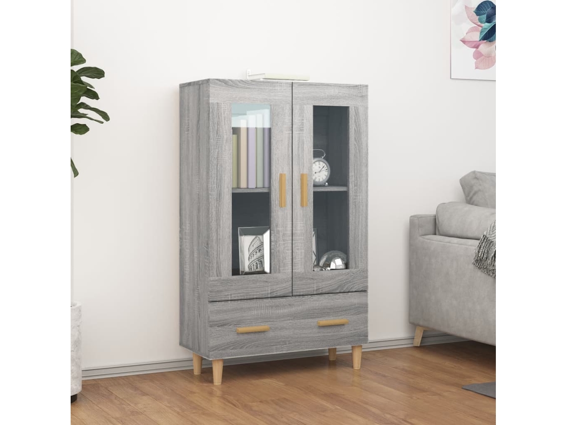 Armario alto 70x31x115 cm Madera procesada Gris Sonoma