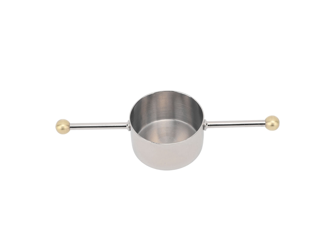 Nova Line xícara Medidora Bartender 30ml Aço Inox Jigger com Duas Beads para Bar