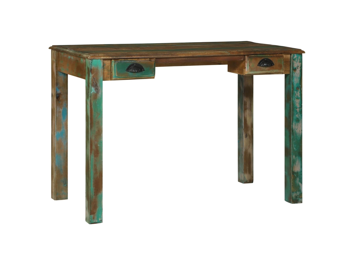 Vidaxl Secretária De Escrita Com Gaveta Castanho 112 X 55 X 76 Cm