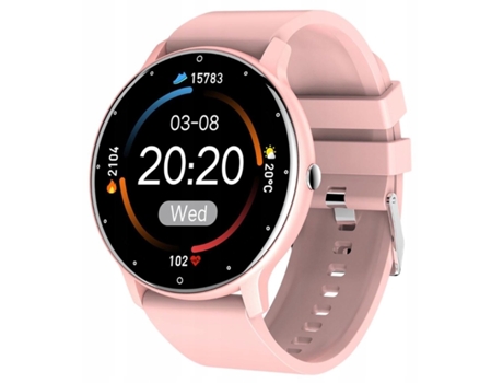 Iiwear 2023 Pro Super Slim Smart & Fit Watch 1.3 '' Hd Ips Controle de Mídia / Hr / Pressão Arterial / Social Rosa
