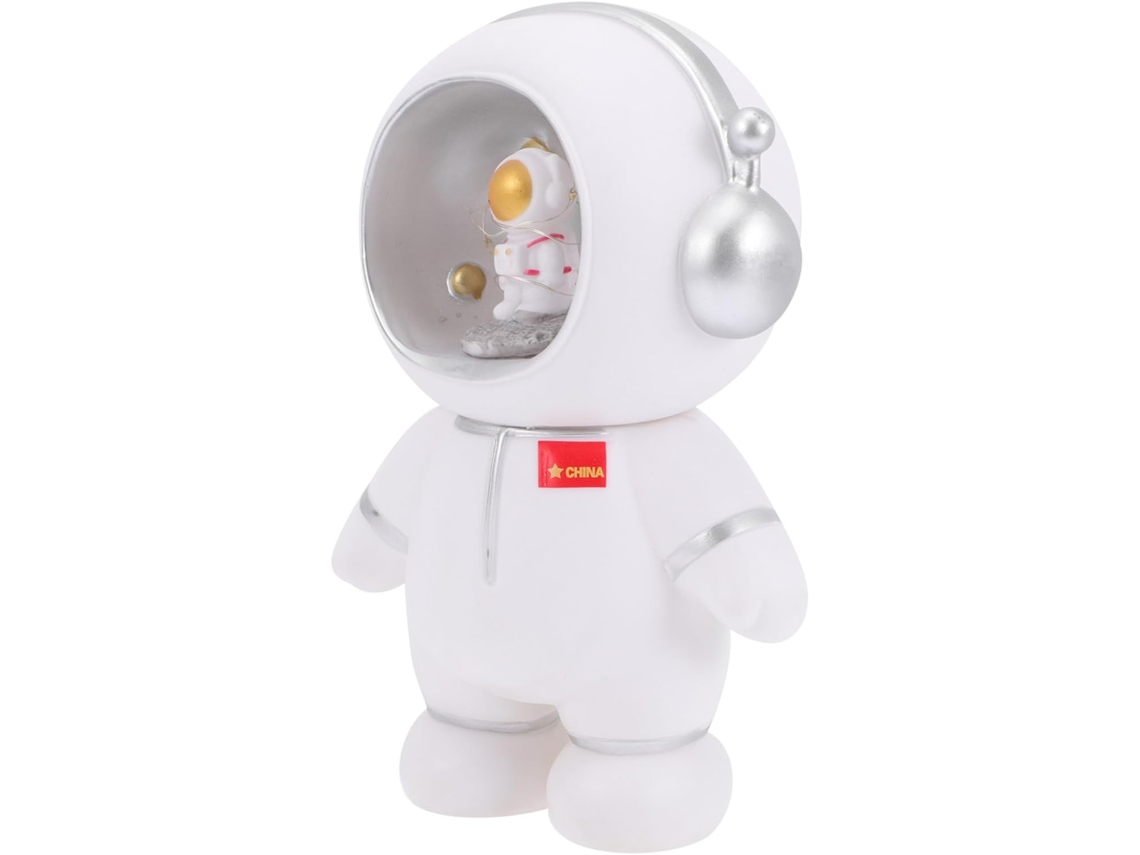 Abajur de Cabeceira em Formato de Porco Astronauta, Luz Noturna Decorativa para Quarto, Vinil. SFUSHOS