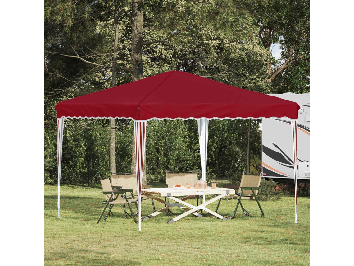Vidaxl Tenda De Festa Pop-up 288 X 288 X 245 Cm Borgonha Tecido Oxford