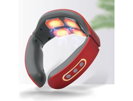 Massageador de pescoço recarregável, massageador de pescoço com aquecimento elétrico