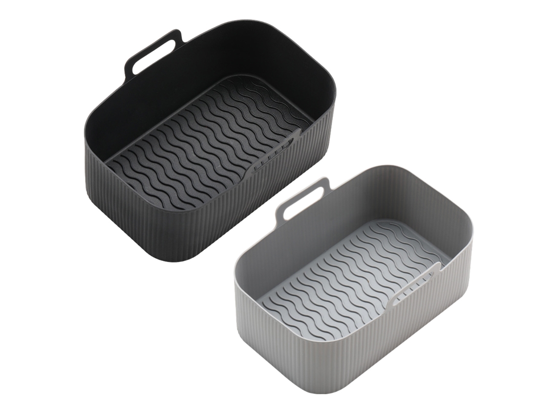 Panela de Silicone para Air Fryer Forro Reutilizável Tabuleiro de Silicone NEVEANCE