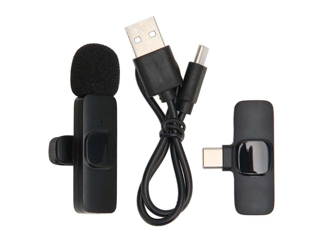 Lurelia Suporte De Microfone Sem Fios Redução De Ruído Plug And Play Tipo C Bluetooth Para Gravação