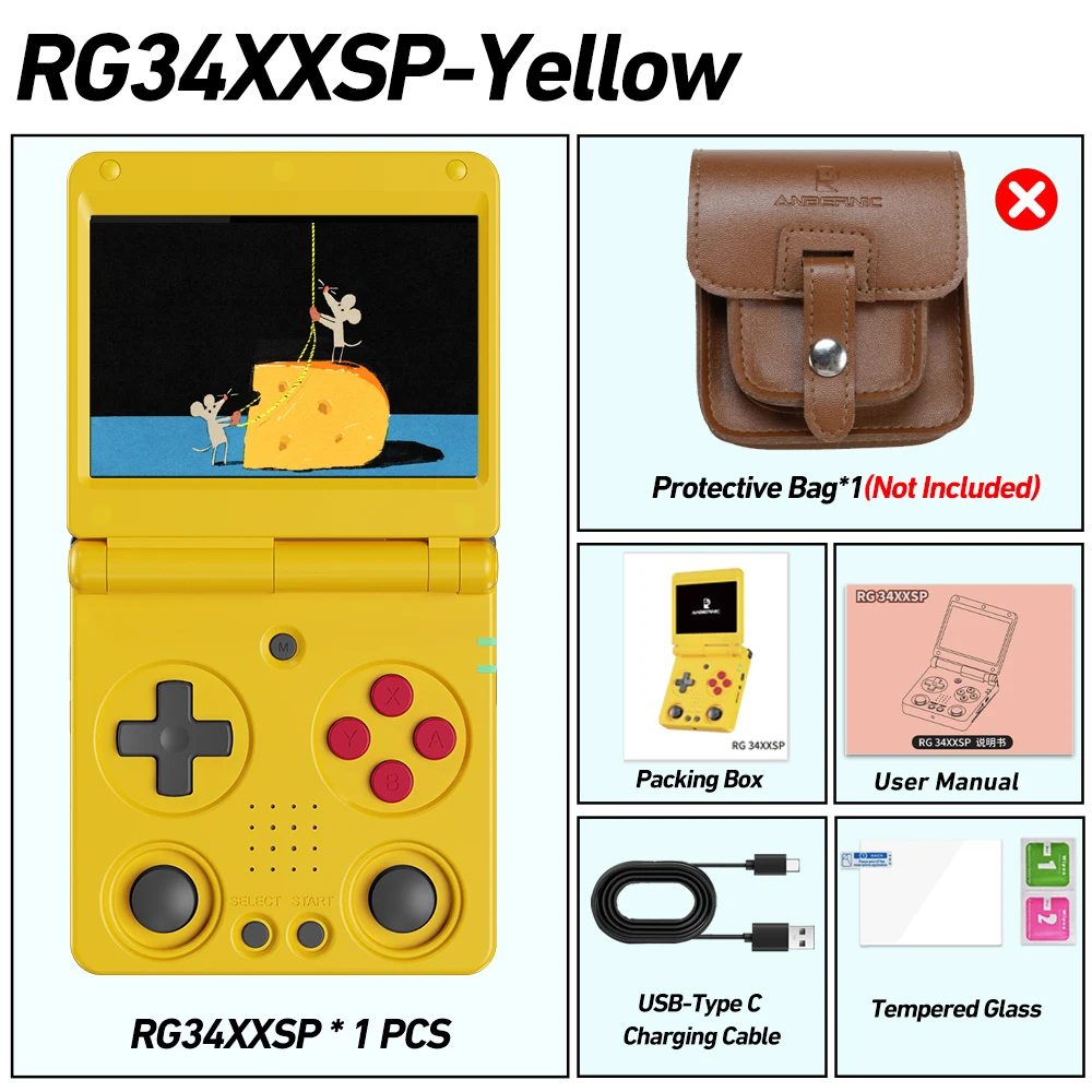 Conjunto de 128g Prata 12g 256g Bolsa Rg477m Consola de Jogos MDUG