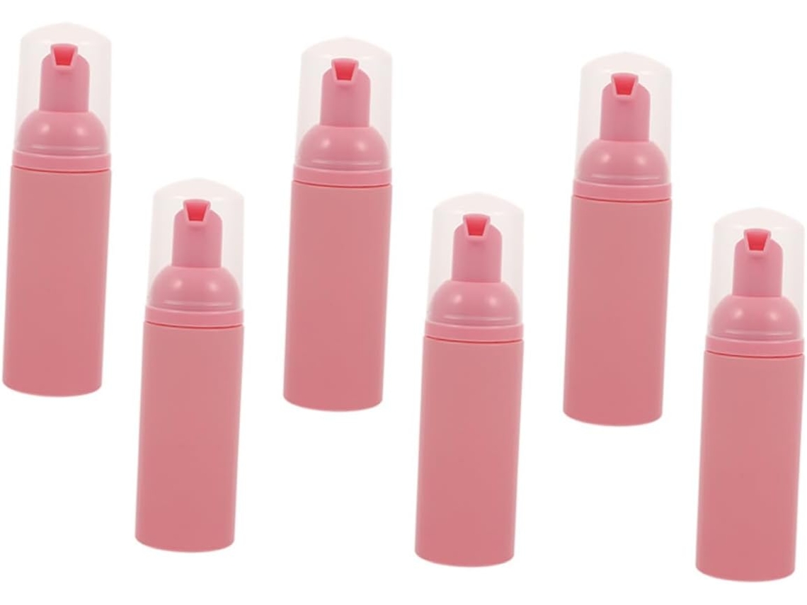 Conjunto De 6 Frascos De Espuma Recarregáveis Para Viagem, Com Bomba Dosadora Para Shampoo E Sabonete Líquido.