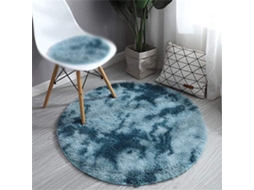 Tapete Ehstmind Chickwin Modern Shaggy Plush Round Fofo Antiderrapante Faux Fur Quarto Multicor (100x50x50cm)