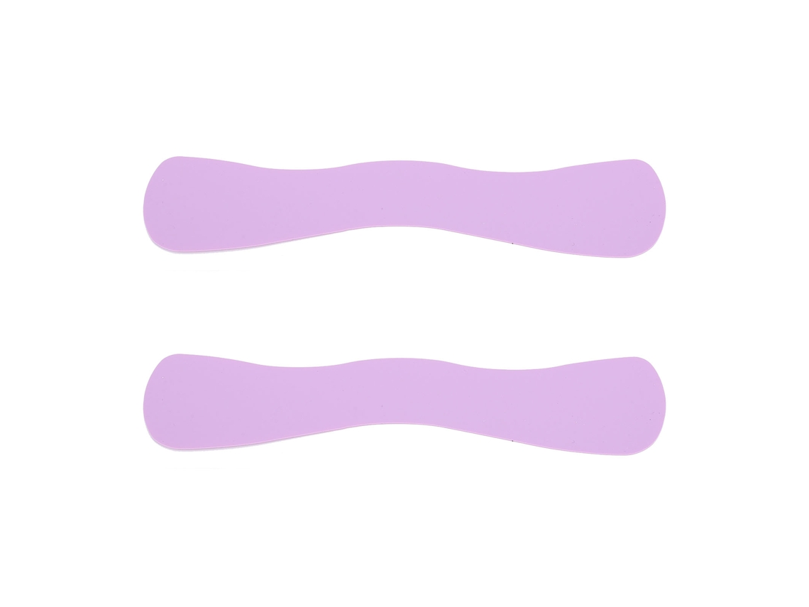 2pcs Almofada De Cílios De Silicone Ondulada Reutilizável Para Extensão De Cílios Roxa