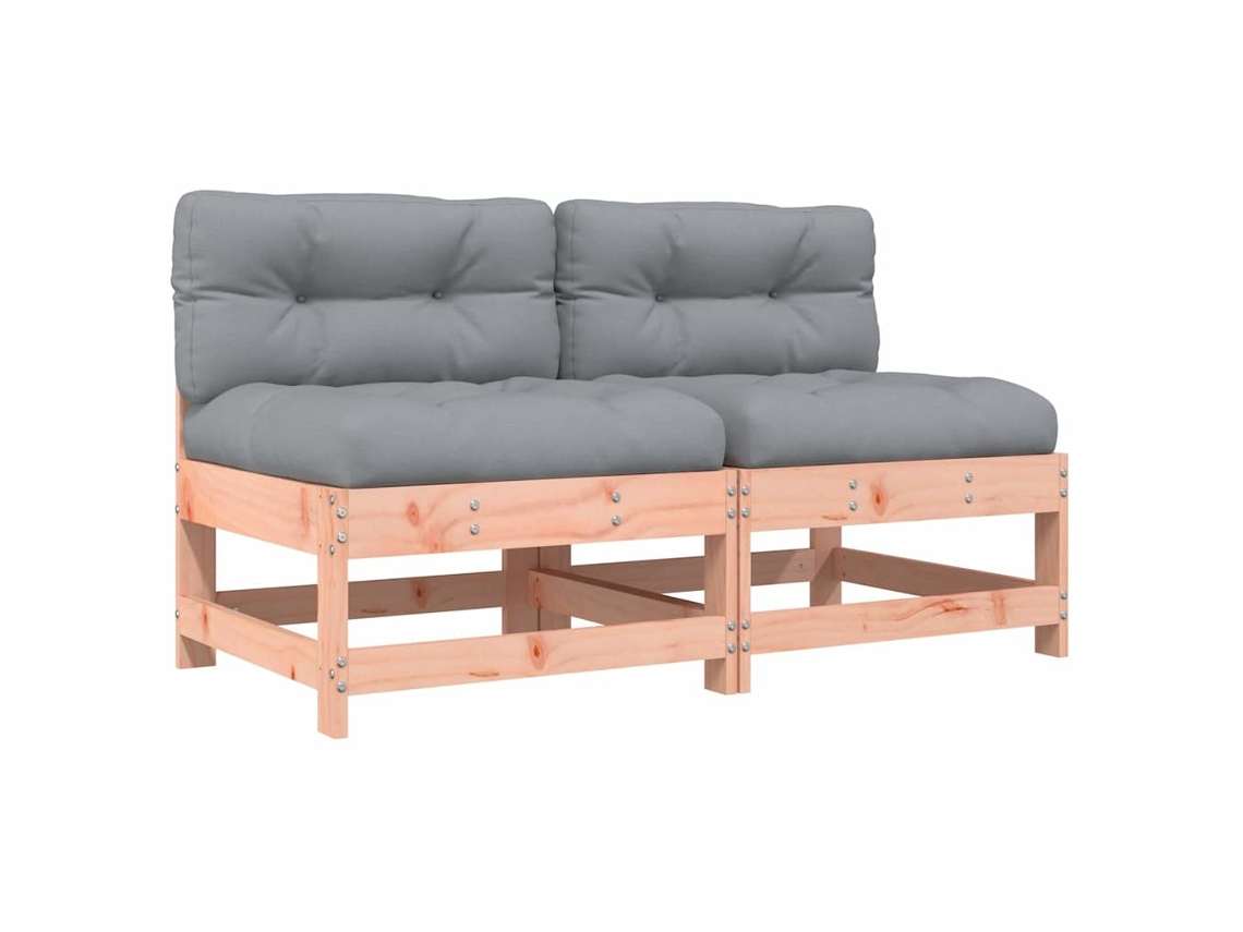 Maison Exclusive - Sofás De Centro Com Almofadões 2 Pcs Madeira De Douglas Maciça