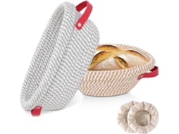 Cesta De Fermentação De Pão Banneton, Oval De 10 Polegadas E Redonda De 9 Polegadas Gertiz