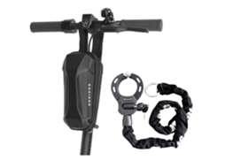 Cadeado Para Bicicleta, Cadeado De Corrente, Com Bolsa Impermeável, Cadeado Para Quadro, 3 Chaves, Comprimento 116 Cm, Para Scoote Aquaforge