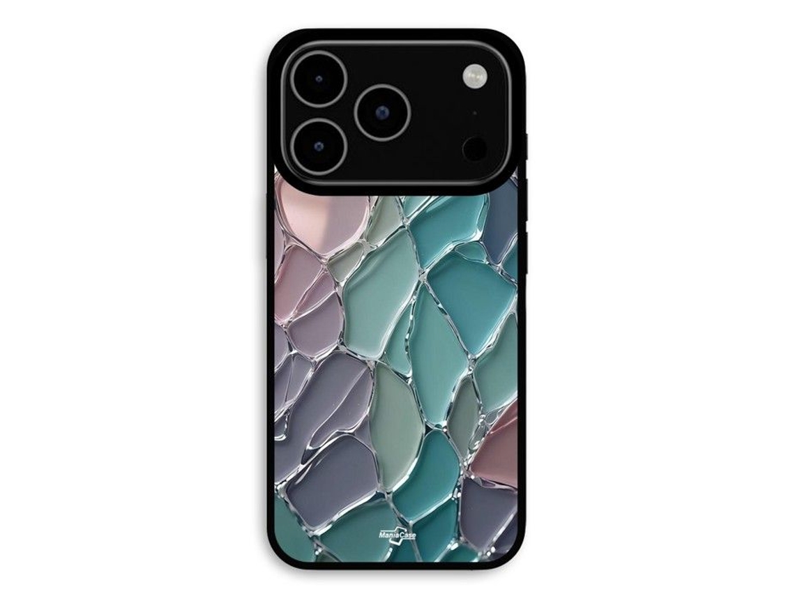 Capa Para Iphone 17 Pro Max Com Escamas Coloridas Brilhantes Maniacase