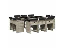 Garden Dining Set, Garden Dining Sets Vidaxl Cinzeto Rattan / Vime (n/a)
