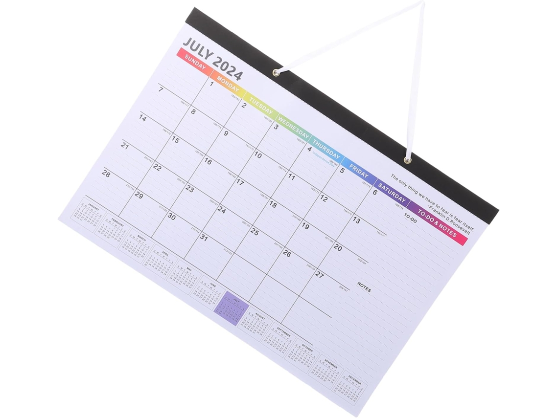 Calendário De Parede Para Escritório, De Transparente, Planejador De Prático Organização Diária.