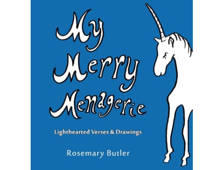 Livro My Merry Menagerie Lighthearted Verses Drawings de Rosemary Butler (Inglês)