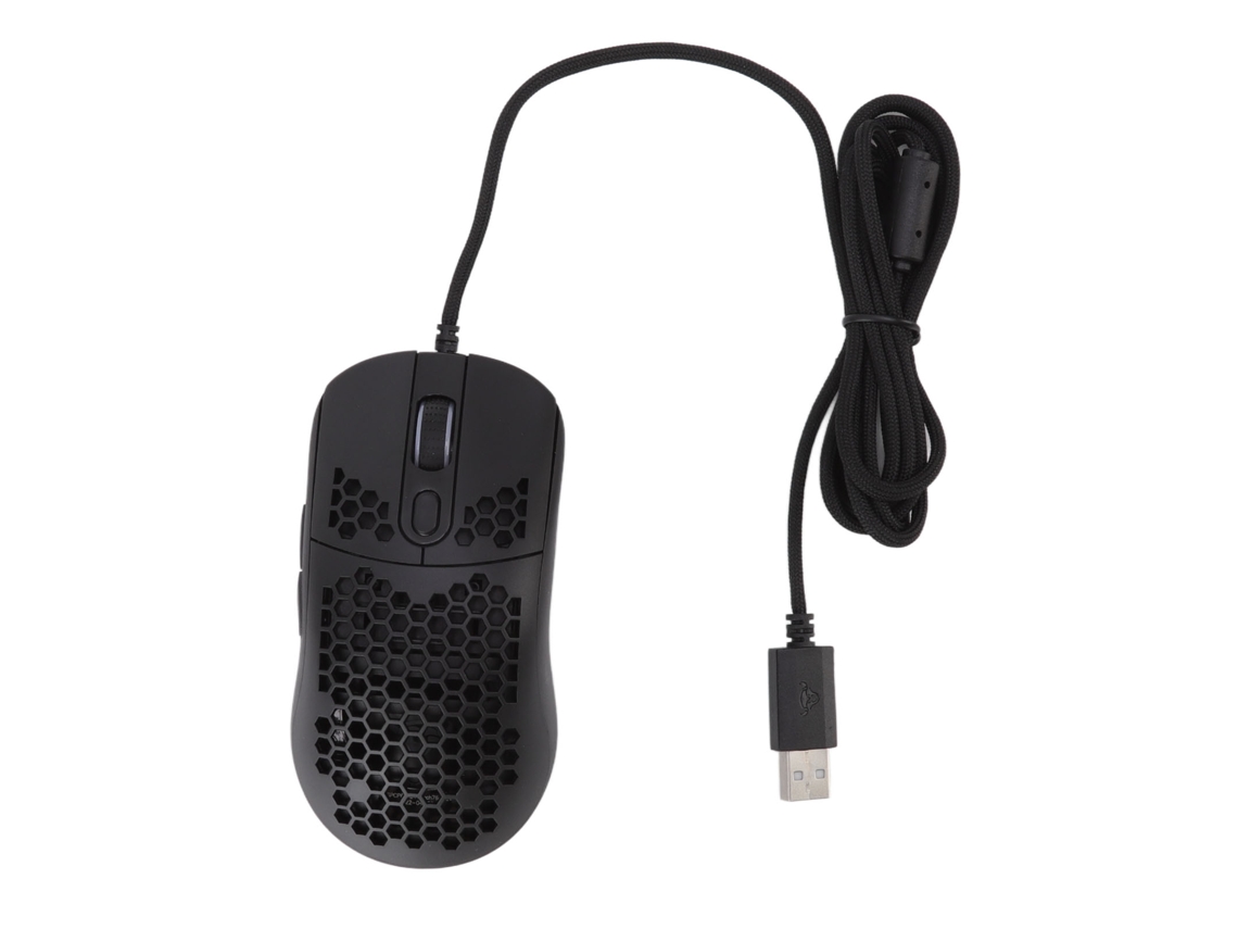 Ratón Gaming Rgb Con Cable, Dpi Ajustable , 6 Niveles, Diseño Ergonómico, Usb Tipo C para Tablets, Negro. (12000)