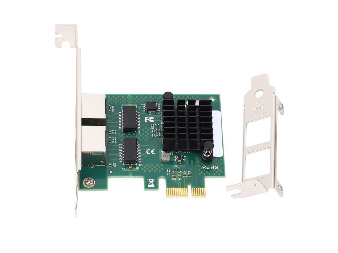 Aetheria placa de Rede Pcie Dual Port Bcm5720 Ethernet Gigabit para Servidor e Desktop Pc