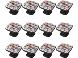 Puxadores E Botões Quadrados Para Gavetas Armários, Conjunto De 12 Peças, Com Desenhos De Gatos Divertidos, Ideais Para