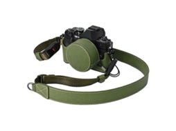 Bolsa De Couro Para Câmera, Meio Corpo, Com Capa Para Lente, Alça De Ombro G Para Olympus Om D E M10 Mark Iv Multicolorida Brilvibera