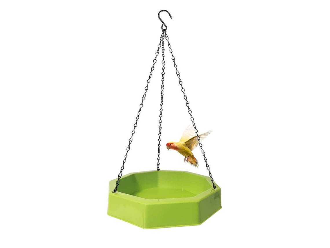 Bañera Colgante para Aves com 6 Bebederos, Material Durável | S/MARCA