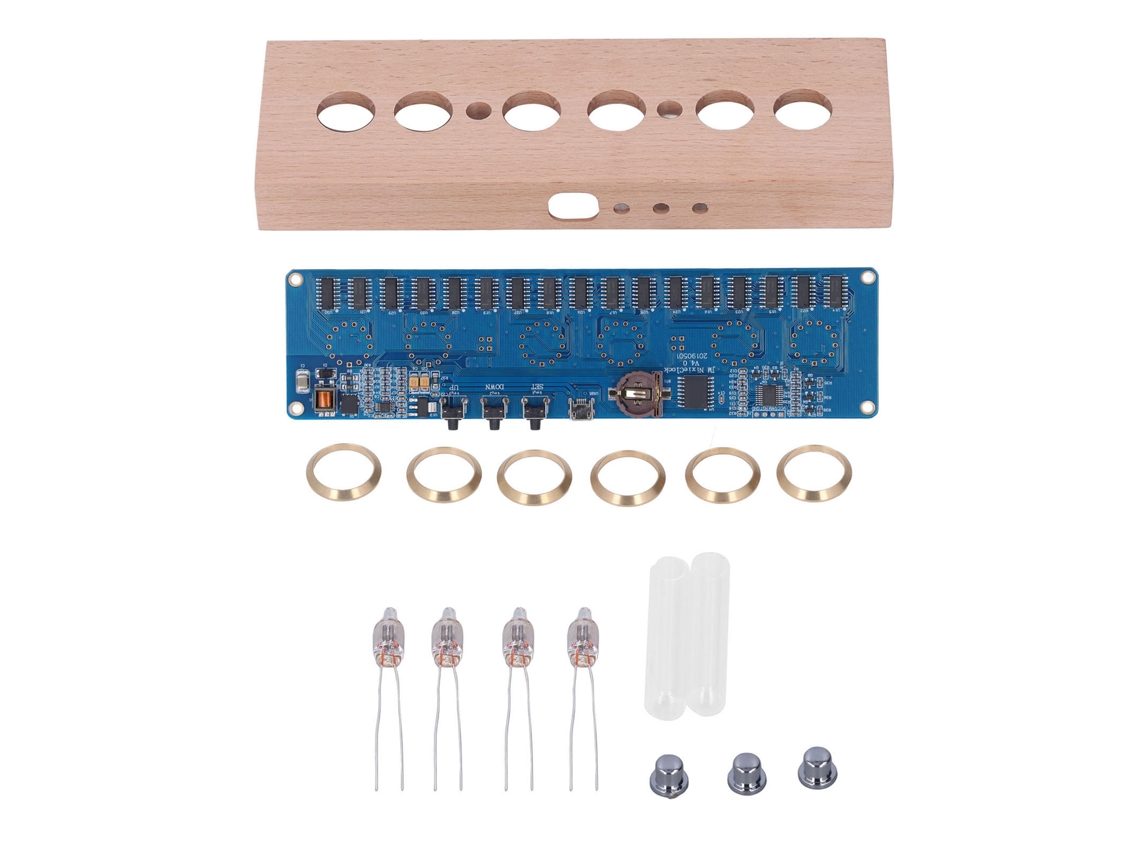 Relógio Led Em Tubo Laxiscreed In14 Glow, Diy, Alimentado Por Usb 5v, Fácil De Montar E Personalizar