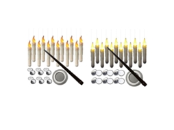 2026 velas Flotantes com Controle de Varinha, 12 Peças Led Sem Chama com Bateria para Halloween Harry Potter
