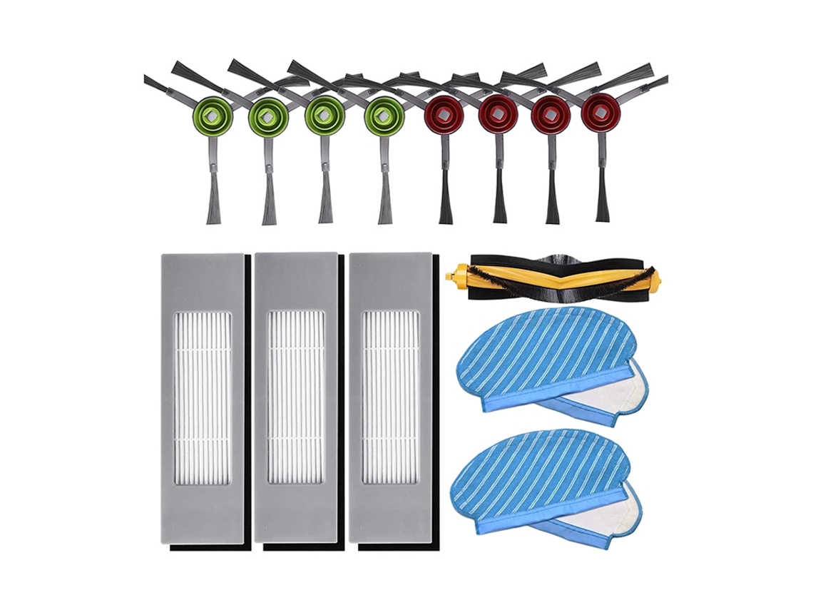 Kit de peças de reposição para filtro de escova lateral, pano de esfregão para ecovacs deebot ozmo 920 950 t5 robô aspirador de pó, acessórios