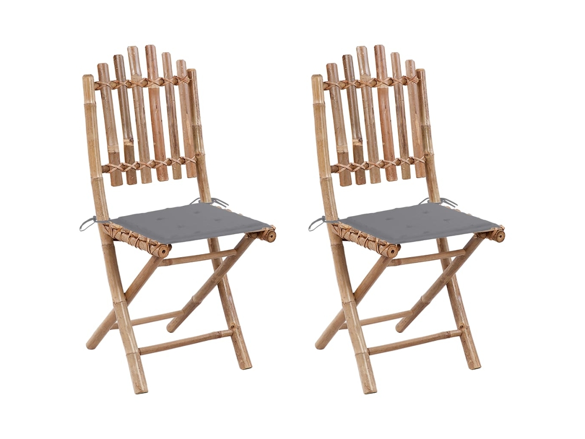 Folding Chair, Folding Chairs Vidaxl Cinzeto Bambu (n/a)