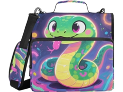 Bolsa Com Zíper, Alça De Ombro E Mão, Vários Bolsos De 3, 8cm, 3 Estojos Em Formato De Sino, Pasta Material Escolar