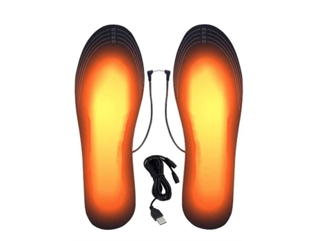 Palmilhas aquecidas recarregáveis USB – Palmilhas aquecidas para caça no inverno, esqui e caminhadas, tamanhos 35-39 AMOUNE