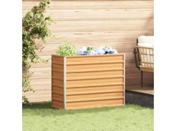 Vidaxl Canteiro De Jardim Elevado Marrom Claro 100 X 40 X 77 Cm