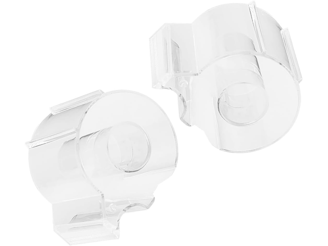 Dispensador de adesivo acrílico transparente Healifty, 2 peças, para mesa, design simples e fácil de usar, ideal