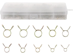 Conjunto de 250 abraçadeiras para mangueiras de água, abraçadeiras para água, 5-14 mm, flexíveis.