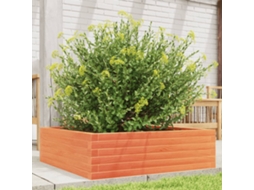 Vidaxl Vaso/floreira De Jardim 80x80x23 Cm Pinho Maciço Castanho-mel