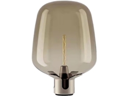 Luminária De Mesa Vidro Para Escritório, Sala De Estar, Quarto, Decoração De Cabeceira Para Casa E Escritório Cinza