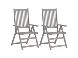 Maison Exclusive - Cadeiras Jardim Reclináveis C/ Almofadões 4 Pcs Acácia Maciça