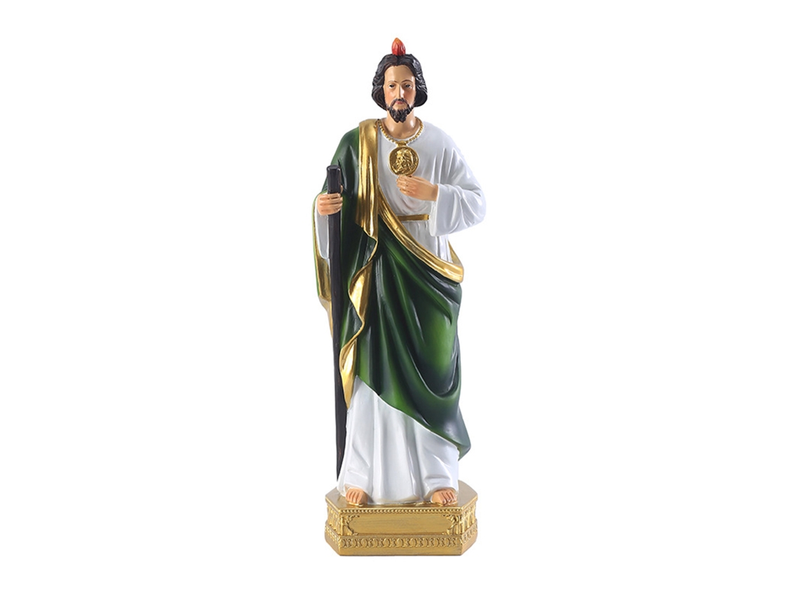 Estátua De São Judas, Católica, Cristã, Pintada À Mão, Estatueta Religiosa Sagrada Para Decoração De Casa, Quarto, Igreja, Presente Slowmoose