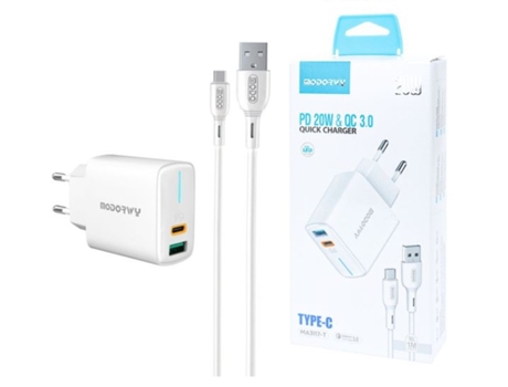 Adaptador Entradas Usb Type-C Carregamento MODORWY Branco